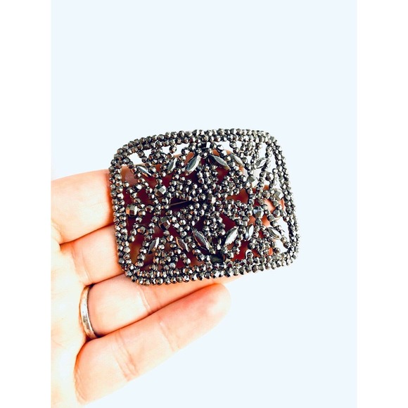 Antique VTG Victorian Berlin Iron Geometric Buckle main image 8